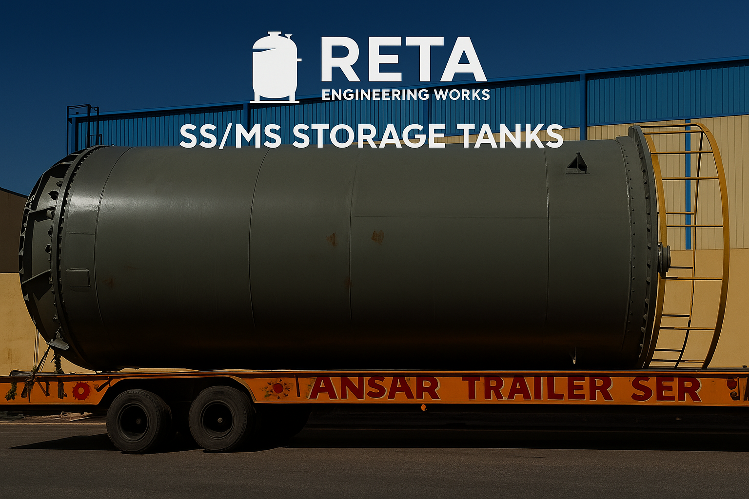 Mild Steel Storage Tank manufactured in India by Reta Engineering Works